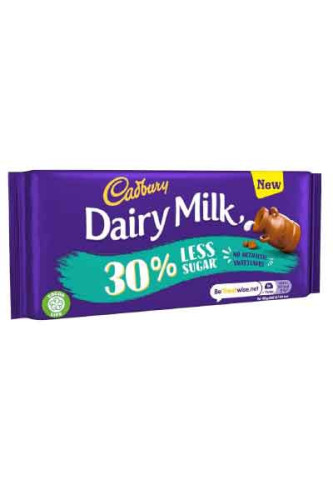Cadbury Dairy Milk 30% Less Sugar 85gr
